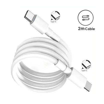 Universal 15W 2 METER (6.6FT) USB Type-C to Type-C | White